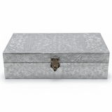 AKDC Square Silver Metal Jewellery Storage Box, Durable Decorative Organizer Case (23×23 cm) - Al Kabayel Discount CentreAKDC Square Silver Metal Jewellery Storage Box, Durable Decorative Organizer Case (23×23 cm)Organizers & AccessoriesAKDCAl Kabayel Discount Centre