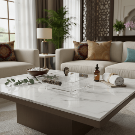 AKDC Square Transparent Acrylic 4 - Compartment Candy & Dates Storage Box with Lid – 31 × 31 × 10 cm - Al Kabayel Discount CentreAKDC Square Transparent Acrylic 4 - Compartment Candy & Dates Storage Box with Lid – 31 × 31 × 10 cmJars & Food SaversAKDCAl Kabayel Discount Centre