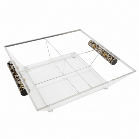 AKDC Square Transparent Acrylic 4 - Compartment Candy & Dates Storage Box with Lid – 31 × 31 × 10 cm - Al Kabayel Discount CentreAKDC Square Transparent Acrylic 4 - Compartment Candy & Dates Storage Box with Lid – 31 × 31 × 10 cmJars & Food SaversAKDCAl Kabayel Discount Centre