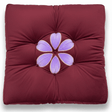 AKDC Square Velvet Polyester Burgundy Floral Seat Cushion Elegant Soft Chair Pad for Dining Chairs and Living Room 45 cm - Al Kabayel Discount CentreAKDC Square Velvet Polyester Burgundy Floral Seat Cushion Elegant Soft Chair Pad for Dining Chairs and Living Room 45 cmFloor Pillows & CushionsAKDCAl Kabayel Discount Centre