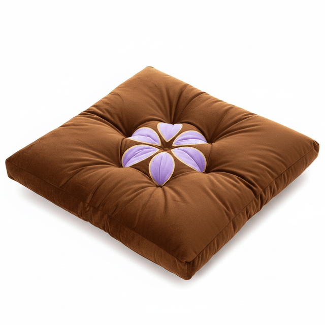 AKDC Square Velvet Polyester Chocolate Brown Floral Seat Cushion Soft Decorative Chair Pad for Living Room and Dining 45 cm - Al Kabayel Discount CentreAKDC Square Velvet Polyester Chocolate Brown Floral Seat Cushion Soft Decorative Chair Pad for Living Room and Dining 45 cmFloor Pillows & CushionsAKDCAl Kabayel Discount Centre