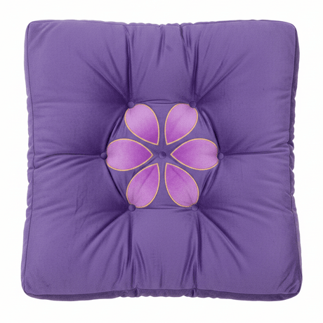 AKDC Square Velvet Polyester Royal Purple Floral Chair Cushion Elegant Comfortable Seat Pad for Home and Dining Chairs 45 cm - Al Kabayel Discount CentreAKDC Square Velvet Polyester Royal Purple Floral Chair Cushion Elegant Comfortable Seat Pad for Home and Dining Chairs 45 cmFloor Pillows & CushionsAKDCAl Kabayel Discount Centre