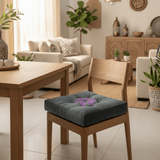 AKDC Square Velvet Polyester Slate Grey Floral Seat Cushion Decorative Soft Chair Pad for Living Room Dining and Office 45 × 45 cm - Al Kabayel Discount CentreAKDC Square Velvet Polyester Slate Grey Floral Seat Cushion Decorative Soft Chair Pad for Living Room Dining and Office 45 × 45 cmFloor Pillows & CushionsAKDCAl Kabayel Discount Centre