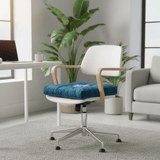 AKDC Square Velvet Polyester Teal Blue Floral Chair Cushion Stylish Comfortable Seat Pad for Home and Office Chairs 45 cm - Al Kabayel Discount CentreAKDC Square Velvet Polyester Teal Blue Floral Chair Cushion Stylish Comfortable Seat Pad for Home and Office Chairs 45 cmFloor Pillows & CushionsAKDCAl Kabayel Discount Centre