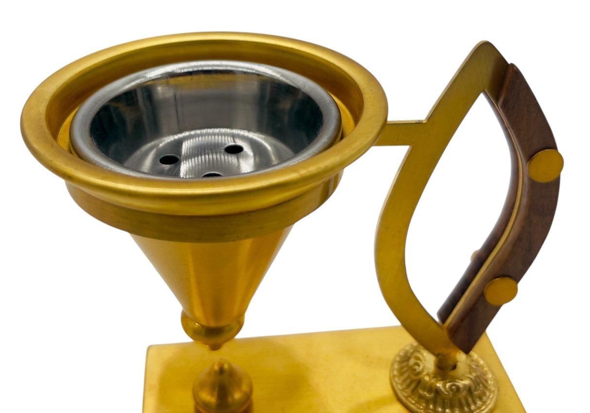 AKDC SS Incense Burner 13cm*11cm*8.5cm, Gold, N - 02102 - Al Kabayel Discount CentreAKDC SS Incense Burner 13cm*11cm*8.5cm, Gold, N - 02102Home Décor AccentsAKDCAl Kabayel Discount Centre