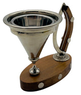 AKDC SS Incense Burner with Wooden Base 13cm*11cm*8.5cm, Silver, N - 02103 - Al Kabayel Discount CentreAKDC SS Incense Burner with Wooden Base 13cm*11cm*8.5cm, Silver, N - 02103Home Décor AccentsAKDCAl Kabayel Discount Centre