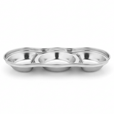 AKDC Stainless Steel 3 - Part Sauce & Condiment Tray – 20cm | Triple Compartment | Serving Dish - Al Kabayel Discount CentreAKDC Stainless Steel 3 - Part Sauce & Condiment Tray – 20cm | Triple Compartment | Serving DishServing TraysAKDCAl Kabayel Discount Centre
