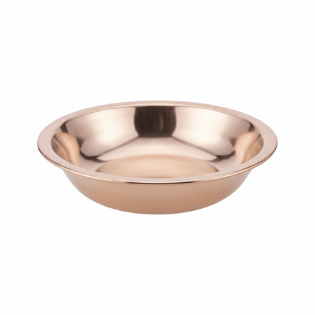 AKDC Stainless Steel Bowl Plate 16cm — Mirror Rose Gold Finish - Al Kabayel Discount CentreAKDC Stainless Steel Bowl Plate 16cm — Mirror Rose Gold FinishPlatesAKDCAl Kabayel Discount Centre