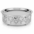 AKDC Stainless Steel Food Server with Palm Tree Design Base for Elegant Buffet & Table Serving – 30 × 10 cm - Al Kabayel Discount CentreAKDC Stainless Steel Food Server with Palm Tree Design Base for Elegant Buffet & Table Serving – 30 × 10 cmServing TraysAKDCAl Kabayel Discount Centre