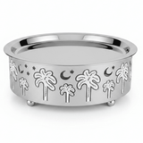 AKDC Stainless Steel Food Server with Palm Tree Design Base for Elegant Buffet & Table Serving – 30 × 10 cm - Al Kabayel Discount CentreAKDC Stainless Steel Food Server with Palm Tree Design Base for Elegant Buffet & Table Serving – 30 × 10 cmServing TraysAKDCAl Kabayel Discount Centre