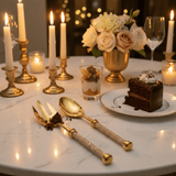 AKDC Stainless Steel Gold Diamond Handle Cake Serving Set Elegant Serving Tools for Cakes and Desserts – 28 cm - Al Kabayel Discount CentreAKDC Stainless Steel Gold Diamond Handle Cake Serving Set Elegant Serving Tools for Cakes and Desserts – 28 cmKnife & Knife SetsAKDCAl Kabayel Discount Centre