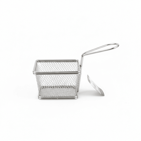 AKDC Stainless Steel Mesh Fries Holder (19×10×7 cm) - Al Kabayel Discount CentreAKDC Stainless Steel Mesh Fries Holder (19×10×7 cm)Frying Pans & SkilletsAKDCAl Kabayel Discount Centre