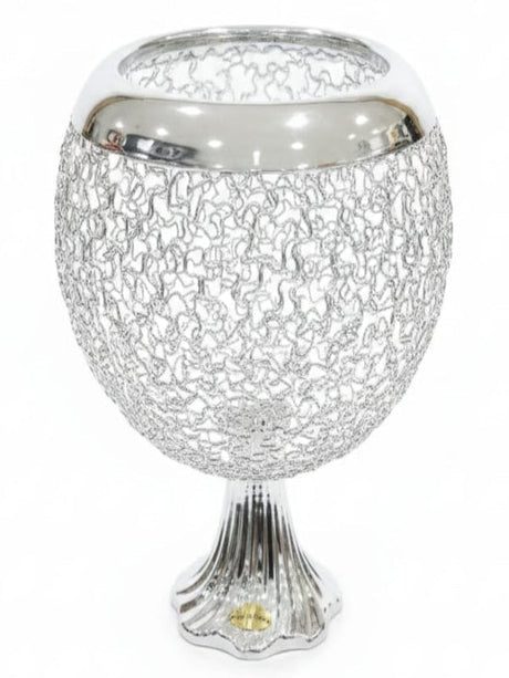 AKDC Stainless Steel Mesh Fruit Basket with Base – Silver Finish, 22 cm Fruit Holder - Al Kabayel Discount CentreAKDC Stainless Steel Mesh Fruit Basket with Base – Silver Finish, 22 cm Fruit HolderOrganizers & AccessoriesAKDCAl Kabayel Discount Centre