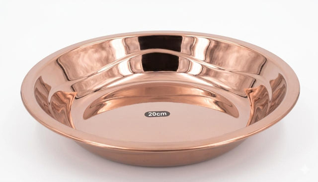 AKDC Stainless Steel Plate 20cm — Mirror Rose Gold Finish - Al Kabayel Discount CentreAKDC Stainless Steel Plate 20cm — Mirror Rose Gold FinishPlatesAKDCAl Kabayel Discount Centre
