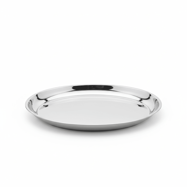 AKDC Stainless Steel Round Deep Serving Tray - 50cm - Al Kabayel Discount CentreAKDC Stainless Steel Round Deep Serving Tray - 50cmServing TraysAKDCAl Kabayel Discount Centre