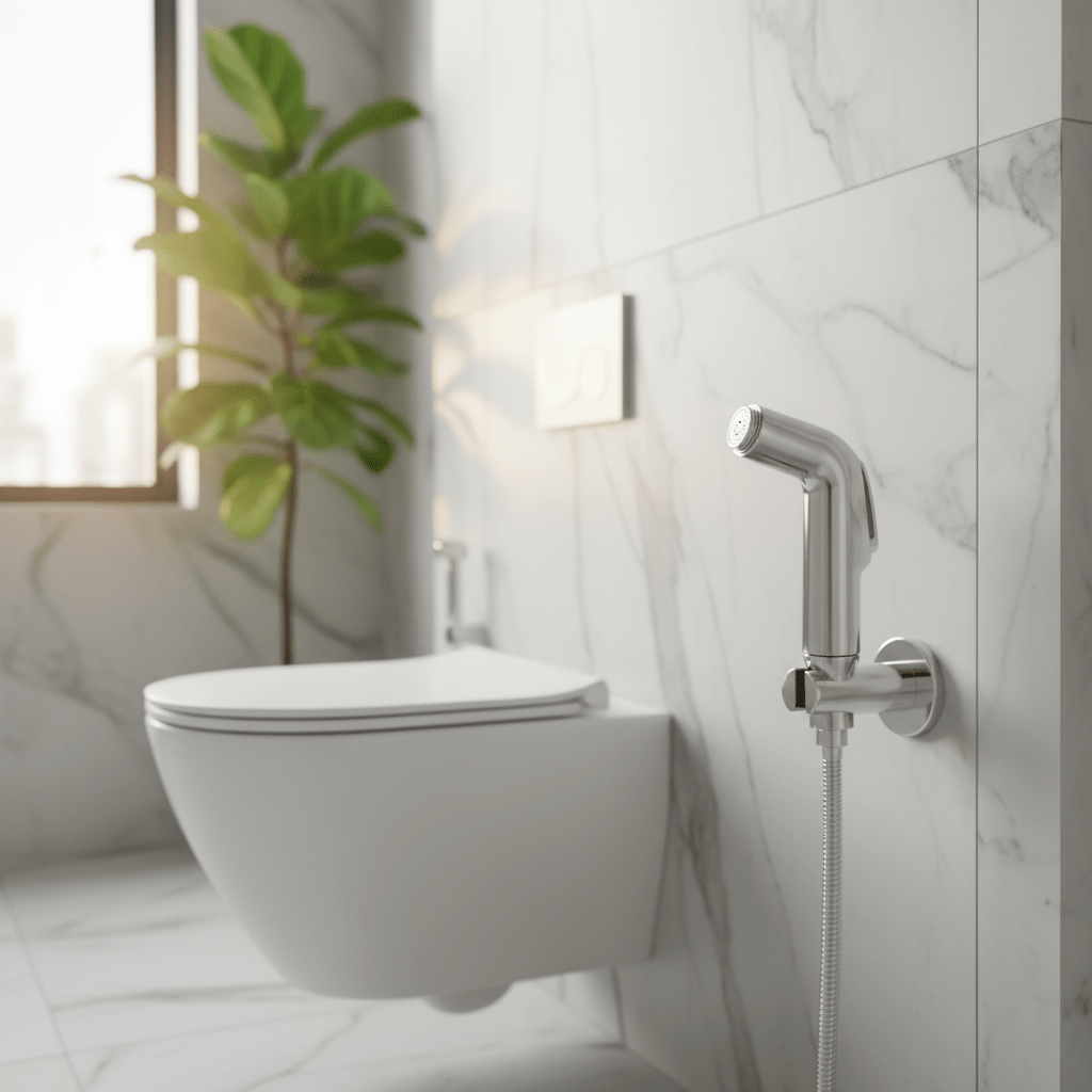 AKDC Stainless Steel Shattaf Head – Premium Bidet Spray Nozzle - Al Kabayel Discount CentreAKDC Stainless Steel Shattaf Head – Premium Bidet Spray NozzleKitchen & Bath FixturesAKDCAl Kabayel Discount Centre