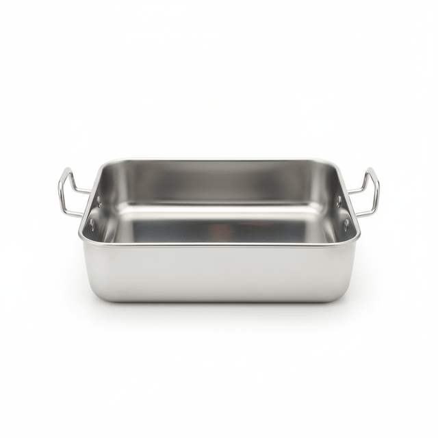AKDC Stainless Steel Square Baking Pan Chrome With Handle - 20cmX20cmX5cm - Al Kabayel Discount CentreAKDC Stainless Steel Square Baking Pan Chrome With Handle - 20cmX20cmX5cmFrying Pans & SkilletsAKDCAl Kabayel Discount Centre