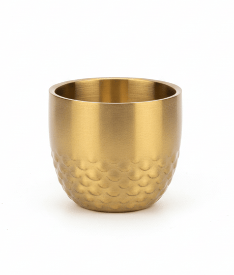 AKDC Steel Double Wall Cup - 100ml - Gold - Al Kabayel Discount CentreAKDC Steel Double Wall Cup - 100ml - GoldTea CupsAKDCAl Kabayel Discount Centre