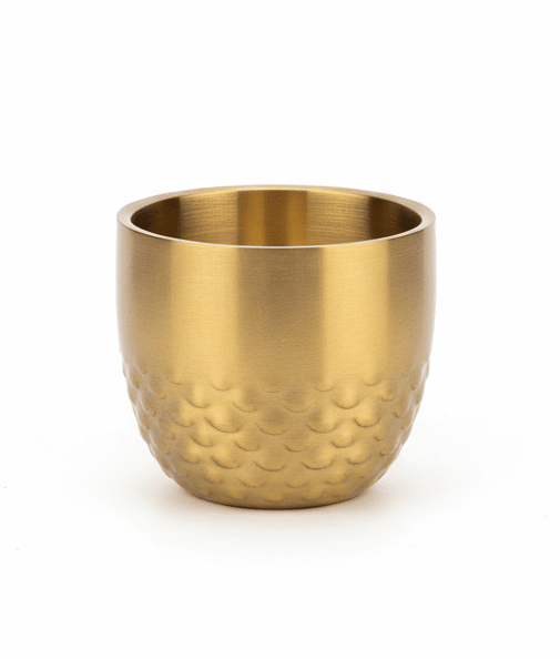 AKDC Steel Double Wall Cup - 100ml - Gold - Al Kabayel Discount CentreAKDC Steel Double Wall Cup - 100ml - GoldTea CupsAKDCAl Kabayel Discount Centre