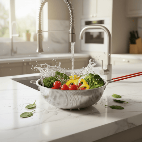 AKDC Steel Mesh Strainer with Ergonomic Handle – 24 cm - Al Kabayel Discount CentreAKDC Steel Mesh Strainer with Ergonomic Handle – 24 cmKitchen Utensils & GadgetsAKDCAl Kabayel Discount Centre