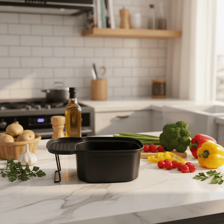 AKDC Steel Strainer with Black Finish (22×13×7 cm) - Al Kabayel Discount CentreAKDC Steel Strainer with Black Finish (22×13×7 cm)Kitchen Utensils & GadgetsAKDCAl Kabayel Discount Centre