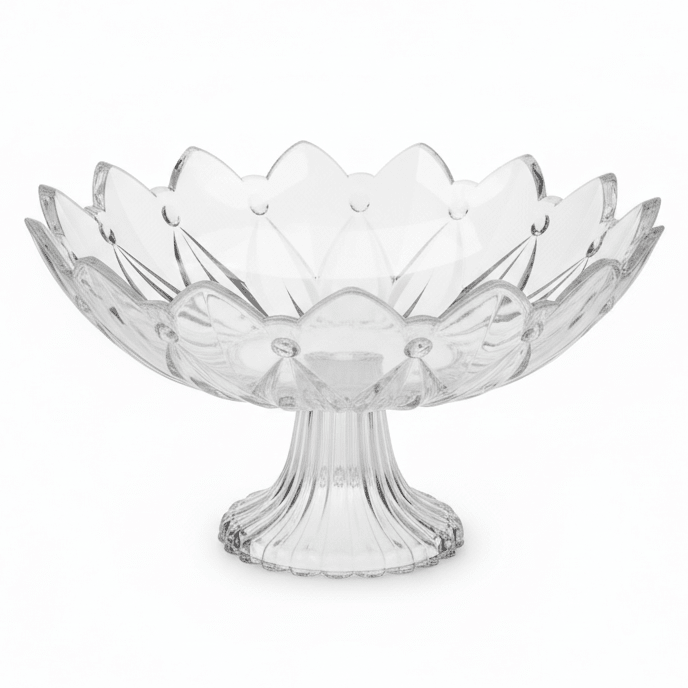 AKDC Stylish Acrylic Footed Fruit Serving Bowl, Raised Base Display Bowl for Table Centerpiece – 28 × 13 cm - Al Kabayel Discount CentreAKDC Stylish Acrylic Footed Fruit Serving Bowl, Raised Base Display Bowl for Table Centerpiece – 28 × 13 cmBowlsAKDCAl Kabayel Discount Centre