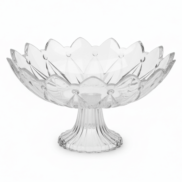AKDC Stylish Acrylic Footed Fruit Serving Bowl, Raised Base Display Bowl for Table Centerpiece – 28 × 13 cm - Al Kabayel Discount CentreAKDC Stylish Acrylic Footed Fruit Serving Bowl, Raised Base Display Bowl for Table Centerpiece – 28 × 13 cmBowlsAKDCAl Kabayel Discount Centre