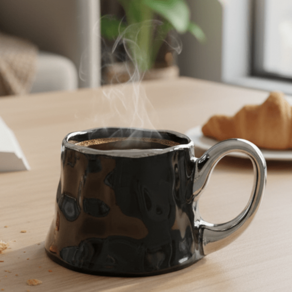 AKDC Stylish Ceramic Coffee Mug 400 ml – Elegant Silver and Black Decorative Pattern Design Mug for Modern Drinkware Collection - Al Kabayel Discount CentreAKDC Stylish Ceramic Coffee Mug 400 ml – Elegant Silver and Black Decorative Pattern Design Mug for Modern Drinkware CollectionMugsAKDCAl Kabayel Discount Centre