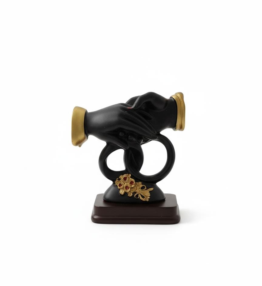 AKDC Stylish Ceramic Hand Sculpture Décor – Black with Gold Accent Modern Art Figurine 9 cm - Al Kabayel Discount CentreAKDC Stylish Ceramic Hand Sculpture Décor – Black with Gold Accent Modern Art Figurine 9 cmHome Décor AccentsAKDCAl Kabayel Discount Centre
