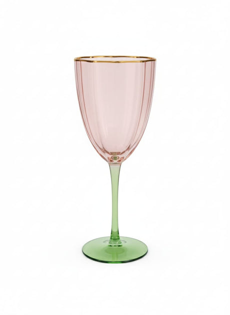 AKDC Stylish Cocktail Glass 300ml with Elegant Dual Tone Green and Pink Transparent Color Design for Parties and Home Bar - Al Kabayel Discount CentreAKDC Stylish Cocktail Glass 300ml with Elegant Dual Tone Green and Pink Transparent Color Design for Parties and Home BarCocktail GlassesAKDCAl Kabayel Discount Centre