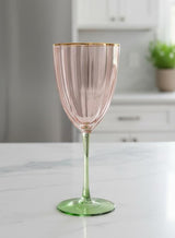 AKDC Stylish Cocktail Glass 300ml with Elegant Dual Tone Green and Pink Transparent Color Design for Parties and Home Bar - Al Kabayel Discount CentreAKDC Stylish Cocktail Glass 300ml with Elegant Dual Tone Green and Pink Transparent Color Design for Parties and Home BarCocktail GlassesAKDCAl Kabayel Discount Centre