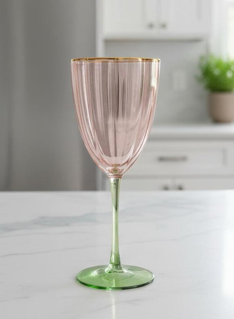 AKDC Stylish Cocktail Glass 300ml with Elegant Dual Tone Green and Pink Transparent Color Design for Parties and Home Bar - Al Kabayel Discount CentreAKDC Stylish Cocktail Glass 300ml with Elegant Dual Tone Green and Pink Transparent Color Design for Parties and Home BarCocktail GlassesAKDCAl Kabayel Discount Centre