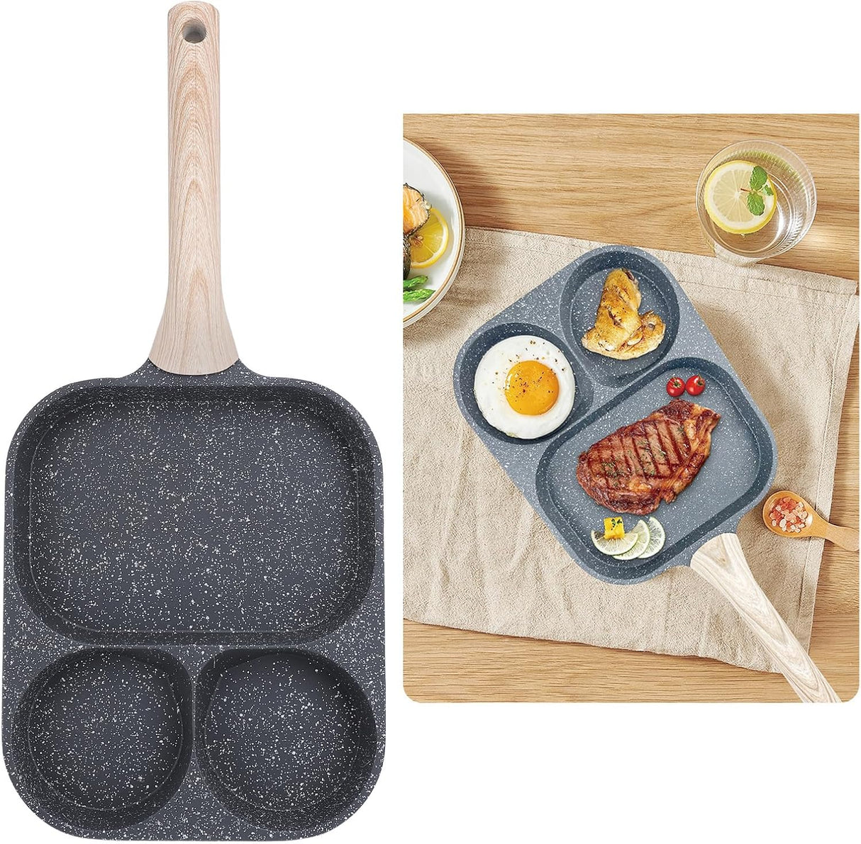AKDC Stylish Egg Pan 3 Hole - Al Kabayel Discount CentreAKDC Stylish Egg Pan 3 HoleFrying Pans & SkilletsAKDCAl Kabayel Discount Centre