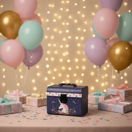 AKDC Stylish Navy Blue Unicorn Printed Cardboard Gift Box with Carry Handle for Party Return Gifts, Treat Boxes & Event Packaging – 18×14 cm - Al Kabayel Discount CentreAKDC Stylish Navy Blue Unicorn Printed Cardboard Gift Box with Carry Handle for Party Return Gifts, Treat Boxes & Event Packaging – 18×14 cmPacking & Wrapping SuppliesAKDCAl Kabayel Discount Centre