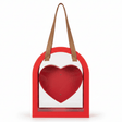 AKDC Stylish Red Arch Frame Heart Cardboard Gift Box with Clear Cover & Faux Leather Handles for Romantic Hampers & Special Occasions - Al Kabayel Discount CentreAKDC Stylish Red Arch Frame Heart Cardboard Gift Box with Clear Cover & Faux Leather Handles for Romantic Hampers & Special OccasionsPacking & Wrapping SuppliesAKDCAl Kabayel Discount Centre