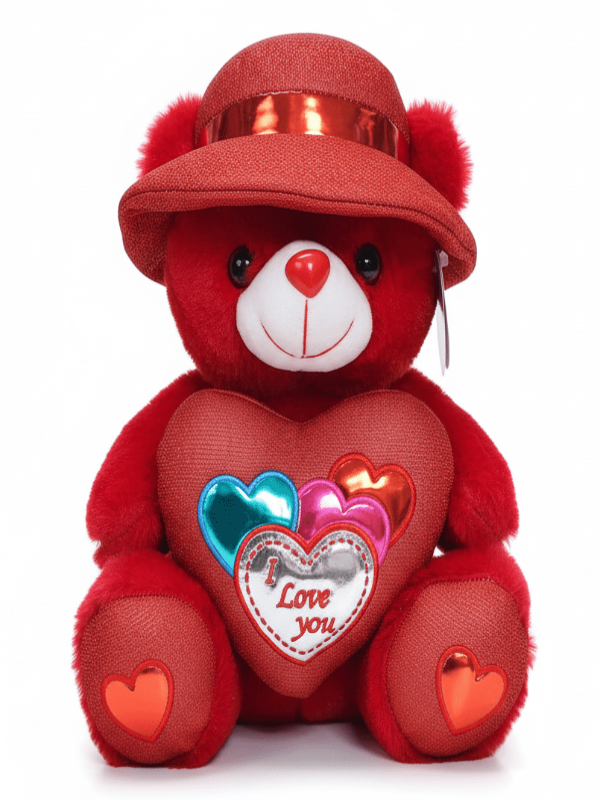 AKDC Stylish Red Teddy Bear (25 cm) with Cute Hat - Al Kabayel Discount CentreAKDC Stylish Red Teddy Bear (25 cm) with Cute HatToysAKDCAl Kabayel Discount Centre