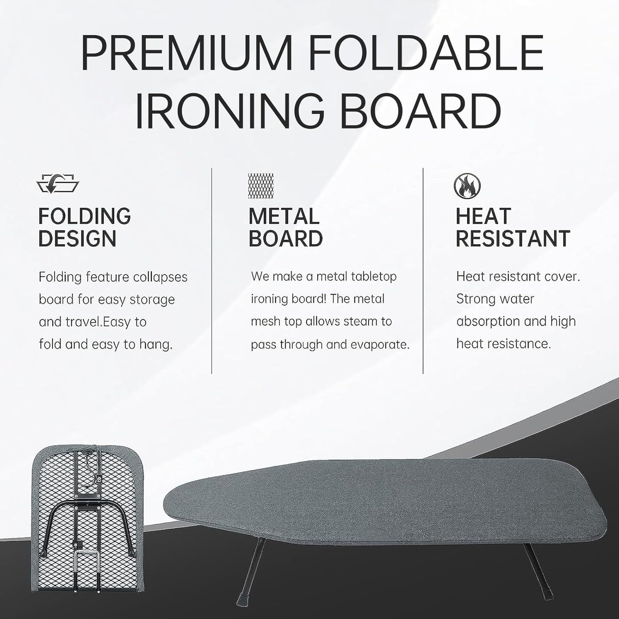 AKDC Tabletop Ironing Board 24x10 Inch – Portable Mini Ironing Solution Assorted Color - Al Kabayel Discount CentreAKDC Tabletop Ironing Board 24x10 Inch – Portable Mini Ironing Solution Assorted ColorIroning BoardAKDCAl Kabayel Discount Centre