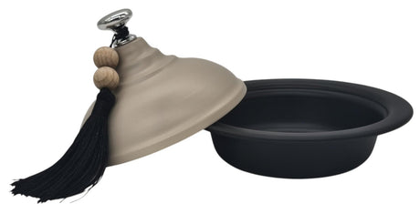 AKDC Tajin with Lid 15cm*12cm, Black - Al Kabayel Discount CentreAKDC Tajin with Lid 15cm*12cm, BlackCookwareAKDCAl Kabayel Discount Centre