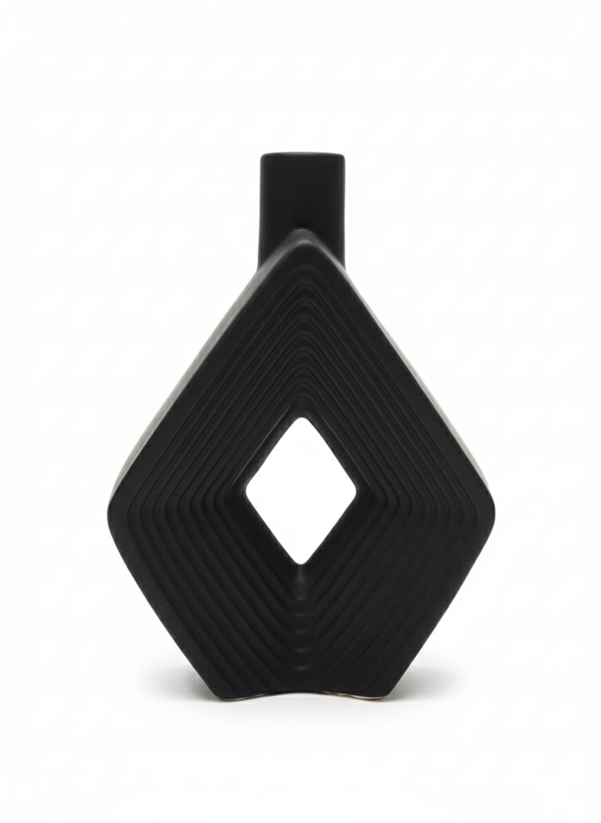 AKDC Tall Black Ceramic Display Vase – 17×25 cm - Al Kabayel Discount CentreAKDC Tall Black Ceramic Display Vase – 17×25 cmFlower/Plant PotsAKDCAl Kabayel Discount Centre