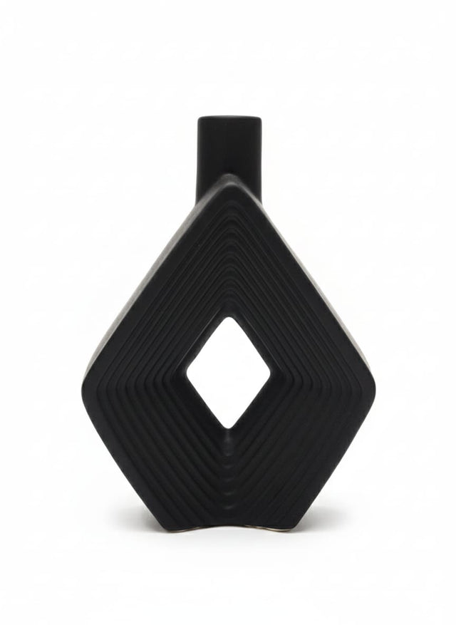 AKDC Tall Black Ceramic Display Vase – 17×25 cm - Al Kabayel Discount CentreAKDC Tall Black Ceramic Display Vase – 17×25 cmFlower/Plant PotsAKDCAl Kabayel Discount Centre