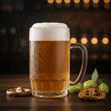 AKDC Tall Elegant Glass Mug with Strong Handle, Ideal for Beer – 410 ml - Al Kabayel Discount CentreAKDC Tall Elegant Glass Mug with Strong Handle, Ideal for Beer – 410 mlMugsAKDCAl Kabayel Discount Centre