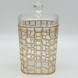 AKDC Tall Gold Accent Acrylic Storage Canister with Lid for Pantry Organization 17 × 12 cm - Al Kabayel Discount CentreAKDC Tall Gold Accent Acrylic Storage Canister with Lid for Pantry Organization 17 × 12 cmJars & Food SaversAKDCAl Kabayel Discount Centre