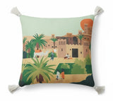 AKDC Tamara Arabian Town Inspired Decorative Art Cushion – Square Cotton Design, 45×45 cm - Al Kabayel Discount CentreAKDC Tamara Arabian Town Inspired Decorative Art Cushion – Square Cotton Design, 45×45 cmFloor Pillows & CushionsAKDCAl Kabayel Discount Centre