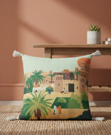 AKDC Tamara Arabian Town Inspired Decorative Art Cushion – Square Cotton Design, 45×45 cm - Al Kabayel Discount CentreAKDC Tamara Arabian Town Inspired Decorative Art Cushion – Square Cotton Design, 45×45 cmFloor Pillows & CushionsAKDCAl Kabayel Discount Centre