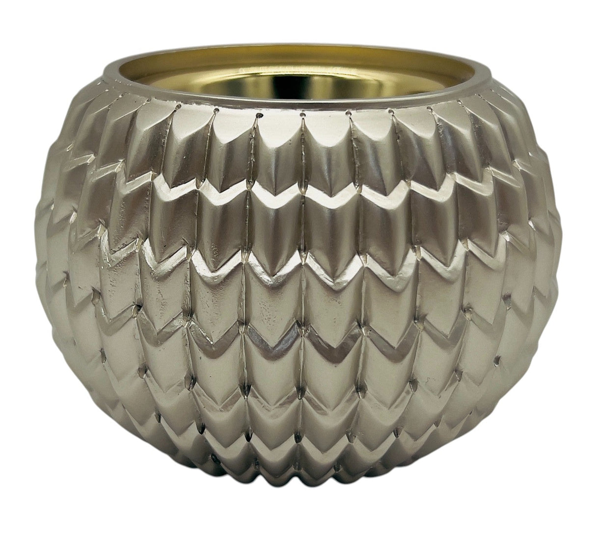 AKDC Textured Ceramic Incense Burner – Shiny Silver Finish, 9×9cm - Al Kabayel Discount CentreAKDC Textured Ceramic Incense Burner – Shiny Silver Finish, 9×9cmHome Décor AccentsAKDCAl Kabayel Discount Centre