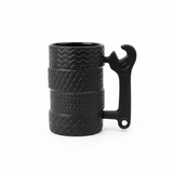 AKDC Tire & Wrench Ceramic Coffee Mug 400ml | Matte Black | Novelty Gift for Car Lovers & Mechanics - Al Kabayel Discount CentreAKDC Tire & Wrench Ceramic Coffee Mug 400ml | Matte Black | Novelty Gift for Car Lovers & MechanicsMugsAKDCAl Kabayel Discount Centre