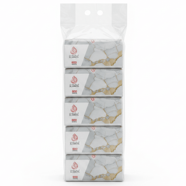 AKDC Tissue Paper – 5 x 600 Sheets (Pack of 5)-Tissue / napkins