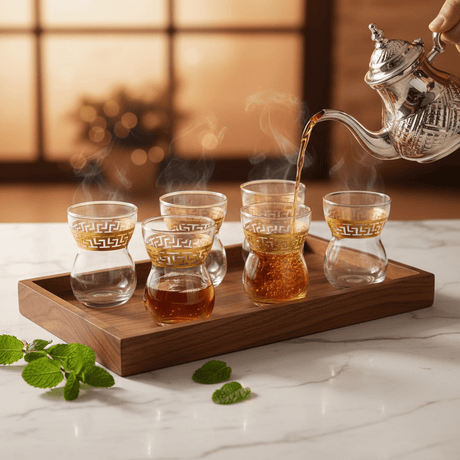 AKDC Traditional Istekan Inspired Tea Glass Set of Six Pieces with 150 ml - Al Kabayel Discount CentreAKDC Traditional Istekan Inspired Tea Glass Set of Six Pieces with 150 mlTumblersAKDCAl Kabayel Discount Centre