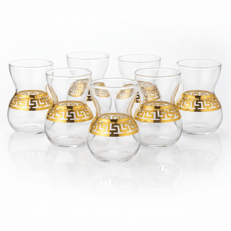 AKDC Traditional Istekan Inspired Tea Glass Set of Six Pieces with 150 ml - Al Kabayel Discount CentreAKDC Traditional Istekan Inspired Tea Glass Set of Six Pieces with 150 mlTumblersAKDCAl Kabayel Discount Centre