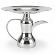 AKDC Traditional Silver Candy Tray with Classic Dallah Base for Authentic Arabic Serving Style – 26×21 cm - Al Kabayel Discount CentreAKDC Traditional Silver Candy Tray with Classic Dallah Base for Authentic Arabic Serving Style – 26×21 cmServing TraysAKDCAl Kabayel Discount Centre
